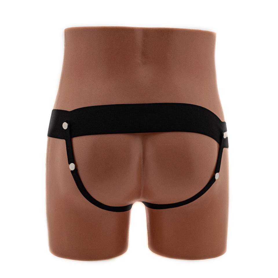 Proteza penisa strapon z jądrami – 24 cm