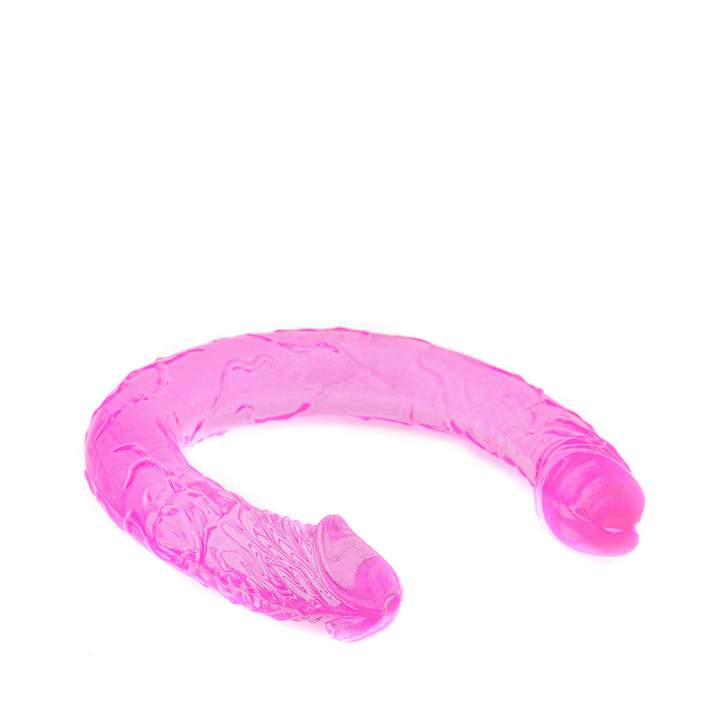 Dwustronne różowe dildo 45cm