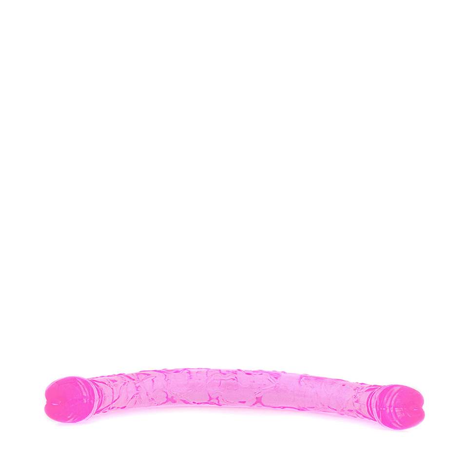 Dwustronne różowe dildo 45cm