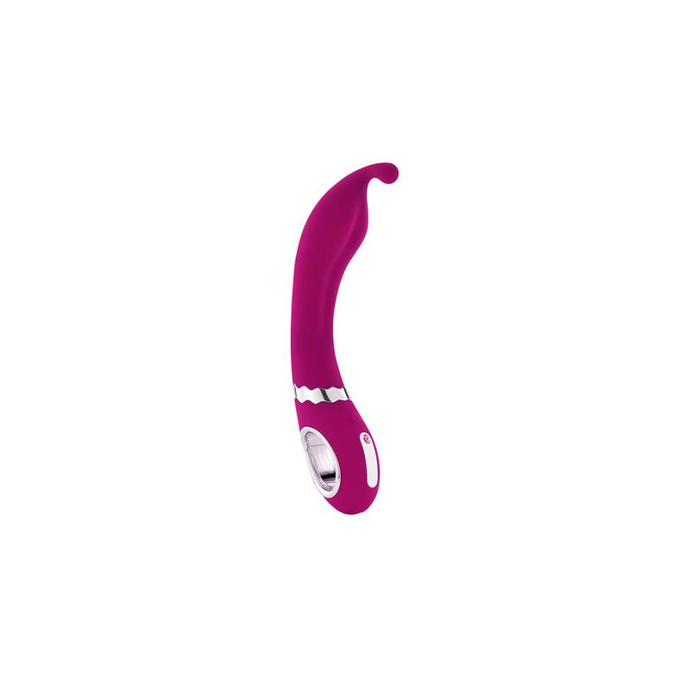 Elegancki fioletowy wibrator z ogonkiem Tease Nomi Tang – 20 cm