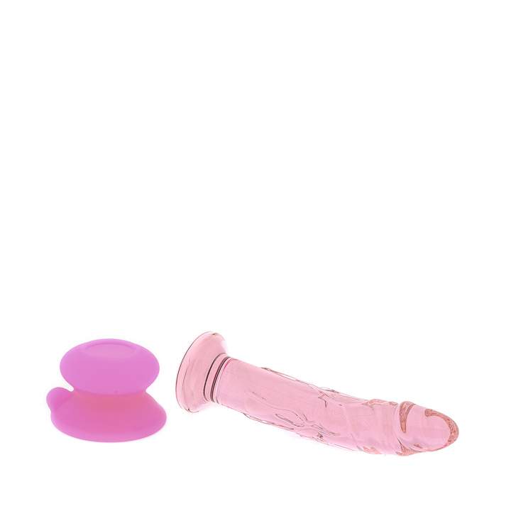 Szklane dildo z przyssawką Icicles