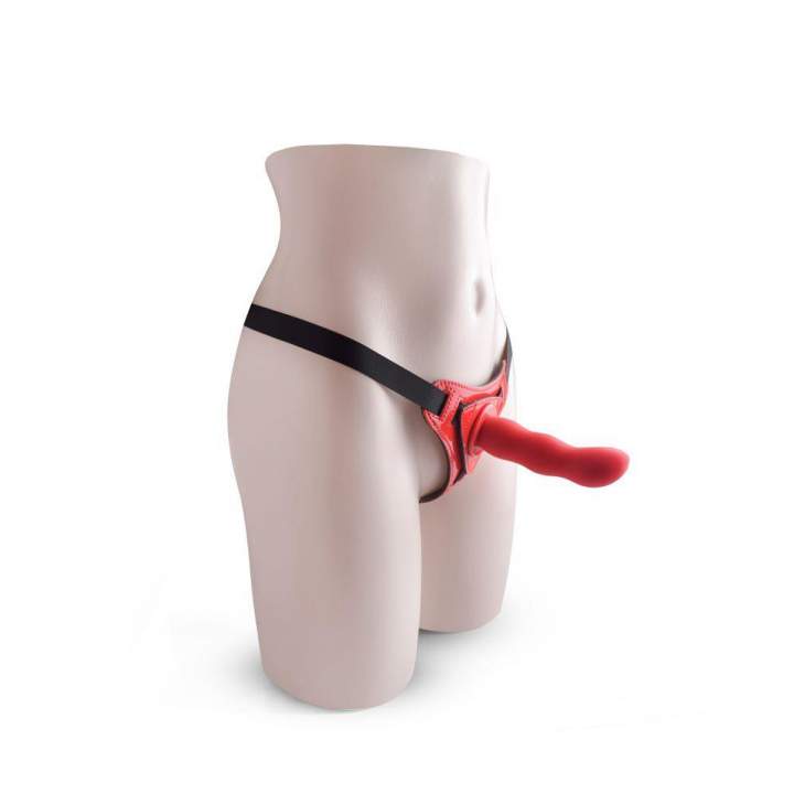 Idealny zestaw dla początkujących - dildo z uprzężą