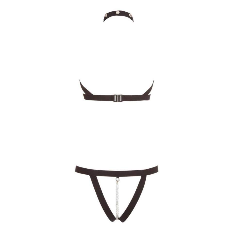 Czarne body BDSM dla kobiet