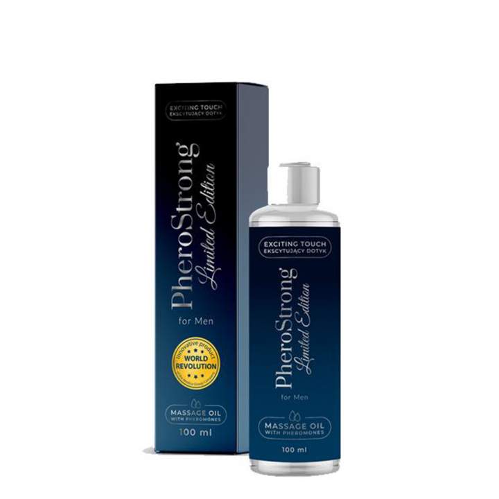 PheroStrong Limited Edition - olejek do masażu z feromonami dla mężczyzn - 100 ml