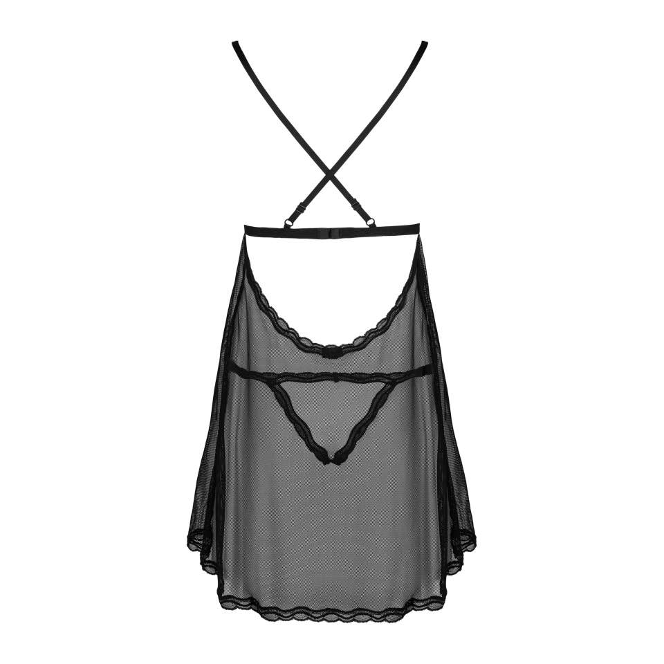 Koszulka babydoll czarna- Sedila