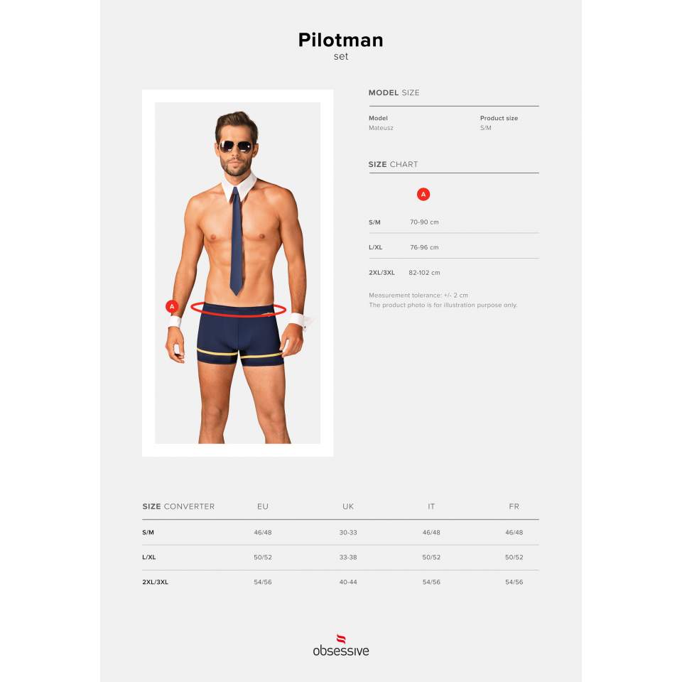 Przebranie męskie- Pilotman set