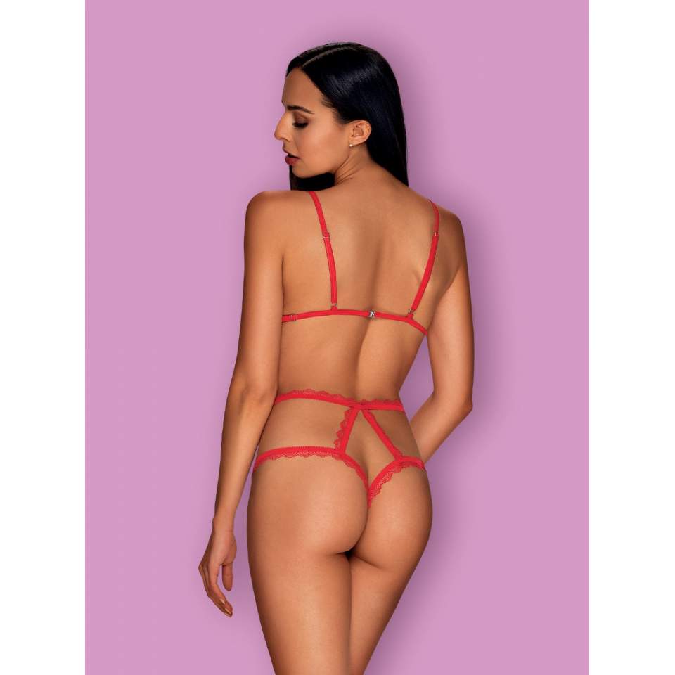 Seksowne body mikołajkowe Obsessive Merrynel