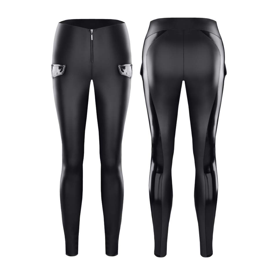 Intrygujące czarne legginsy Demoniq Meike