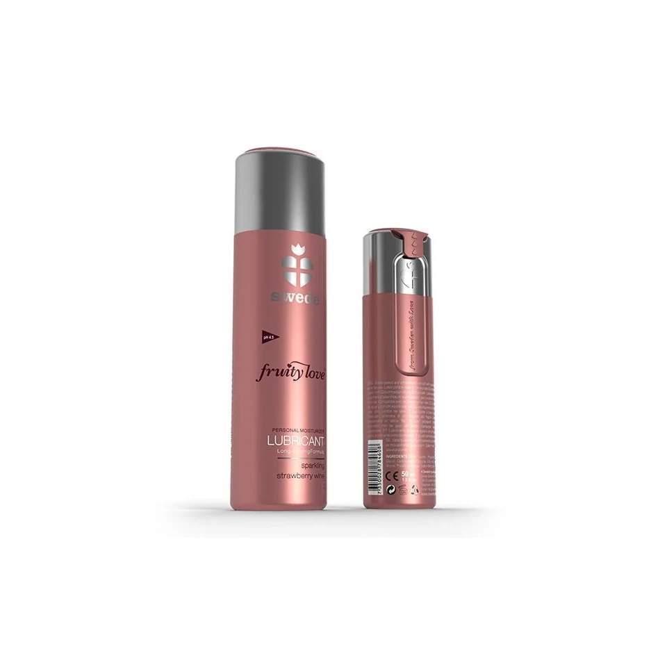 SWEDE Fruity love strawberry wine wodny lubrykant smakowy 50ml.