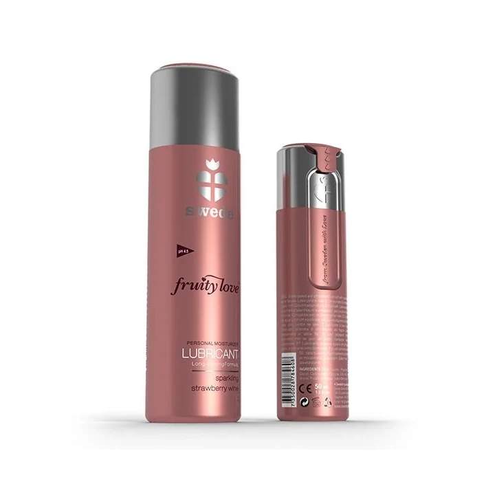SWEDE Fruity love strawberry wine wodny lubrykant smakowy 50ml.