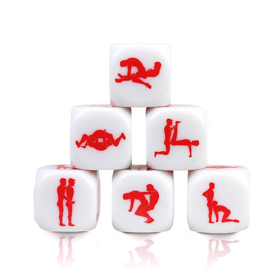 Kostka z pozycjami- kamasutra 25mm (męska para)