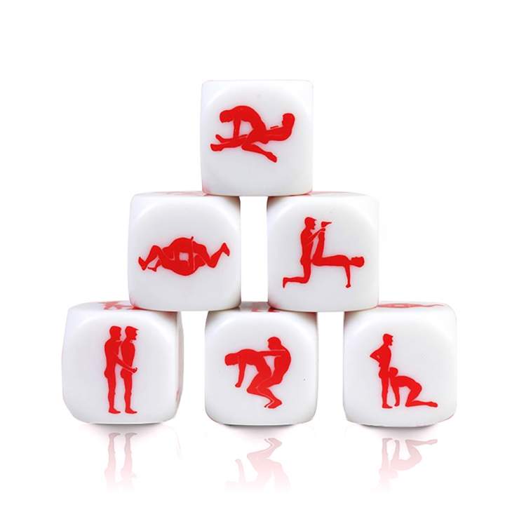 Kostka z pozycjami- kamasutra 25mm (męska para)