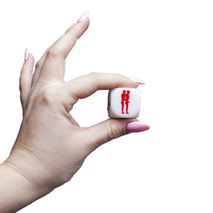 Kostka z pozycjami- kamasutra 25mm (męska para)