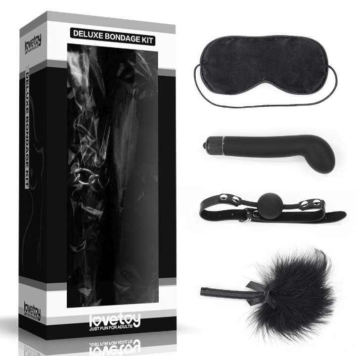Zestaw Deluxe Bondage Kit 2 z wibratorem - Zestaw BDSM