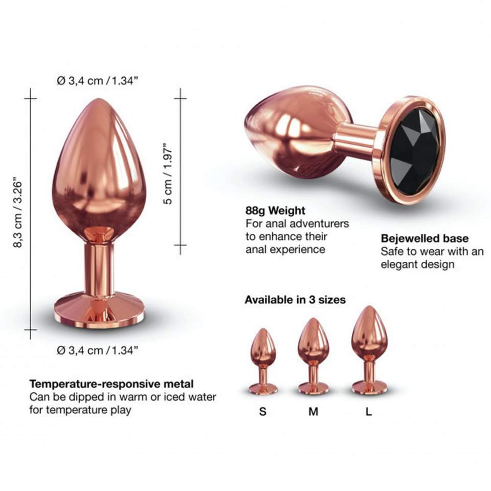 Elegancki korek analny z diamencikiem - mediummarki Marc Dorcel.