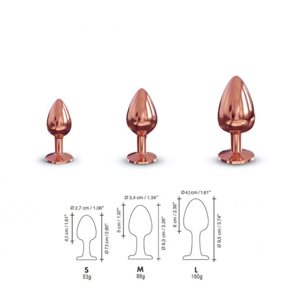 Elegancki korek analny z diamencikiem - mediummarki Marc Dorcel.