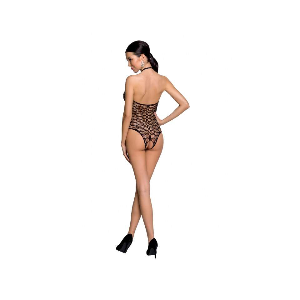 Seksowne czarne body sieteczkowe Passion BS087