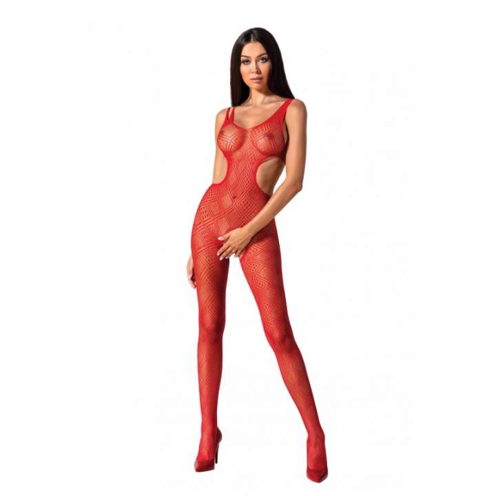 Seksowny czerwony bodystocking marki Passion BS085