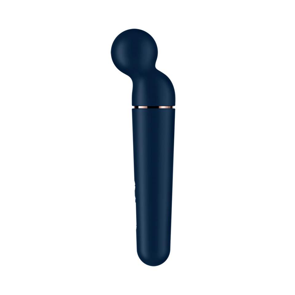 Granatowy silikonowy masażer dla kobiet Satisfyer Planet Wand-er