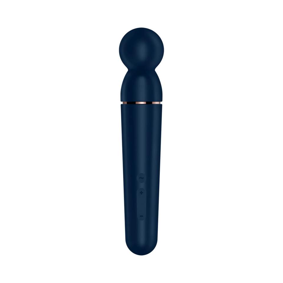 Granatowy silikonowy masażer dla kobiet Satisfyer Planet Wand-er