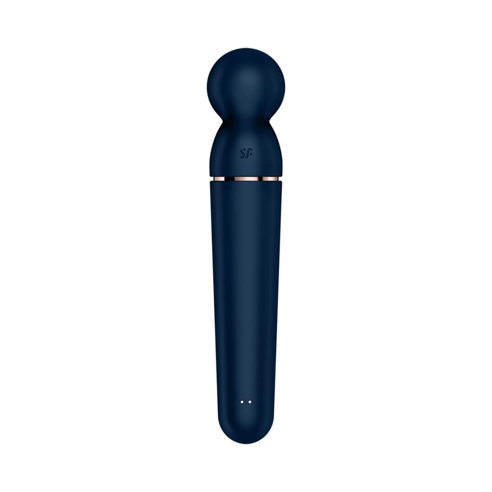 Granatowy silikonowy masażer dla kobiet Satisfyer Planet Wand-er