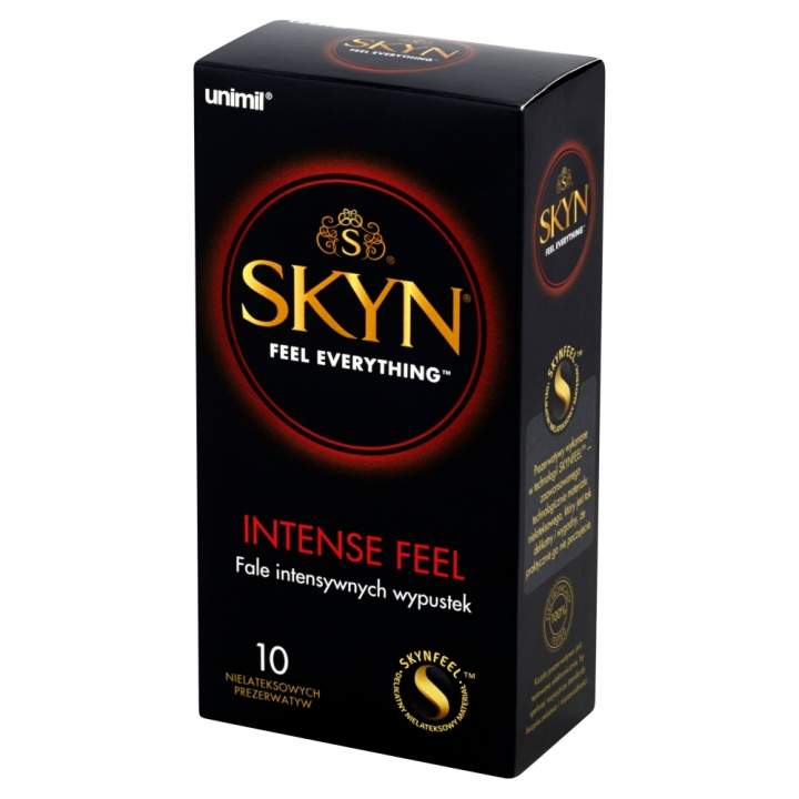 Unimil Skyn z falami intensywnych wypustek 10 sztuk