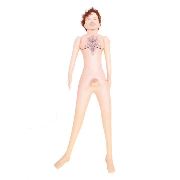 Lalka erotyczna męska, nadmuchiwana- Dennis 3D z wibracjami