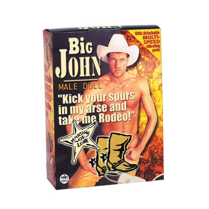 Lalka erotyczna męska z odpinanym wibrujacym penisem- Big John
