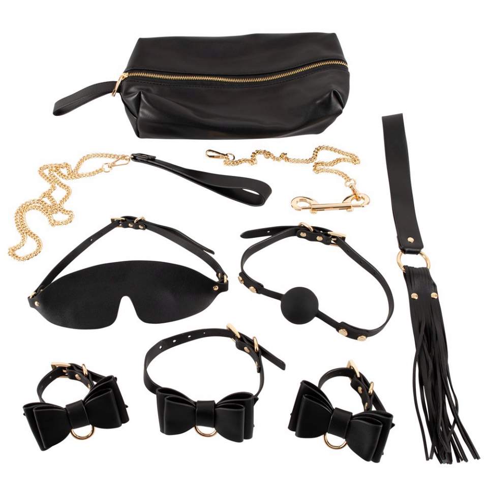 Zestaw 7-częściowy do bondage + torba