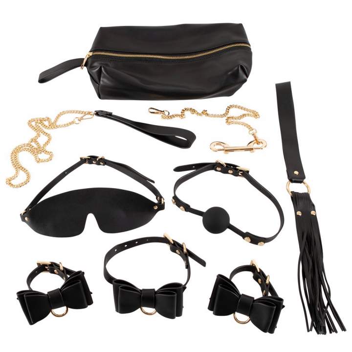 Zestaw 7-częściowy do bondage + torba