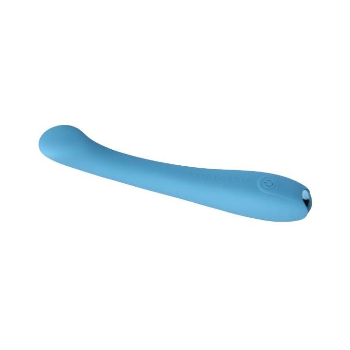 Elegancki silikonowy wibrator do stymulacji puntku G: Niebieska Radosna Różdżka 17,5cm