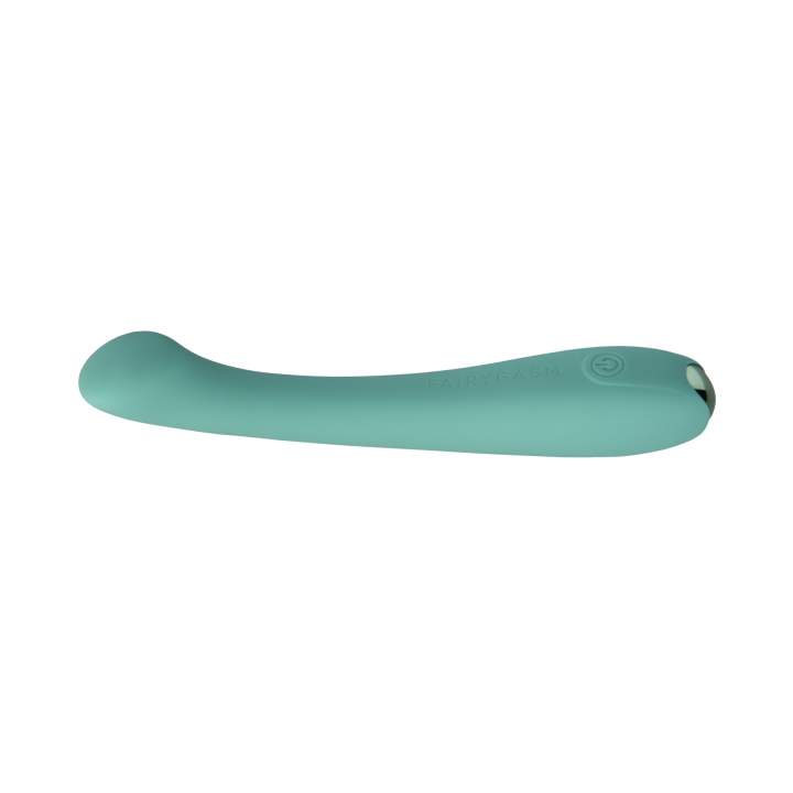 Elegancki silikonowy wibrator do stymulacji puntku G: Zielona Radosna Różdżka 17,5cm