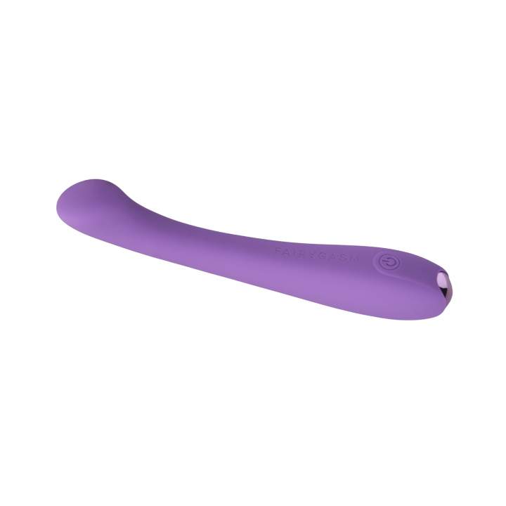 Elegancki silikonowy wibrator do stymulacji puntku G: Fioletowa Radosna Różdżka 17,5cm