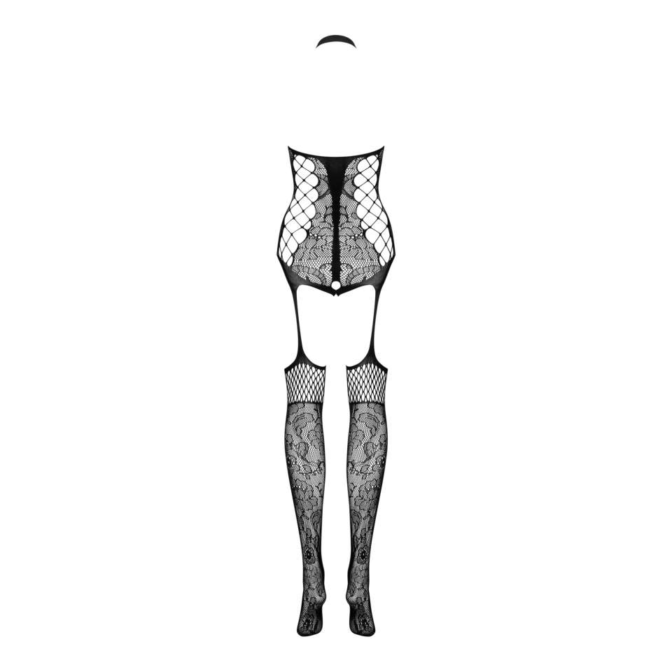 Seksowny czarny bodystocking F240 marki Obsessive