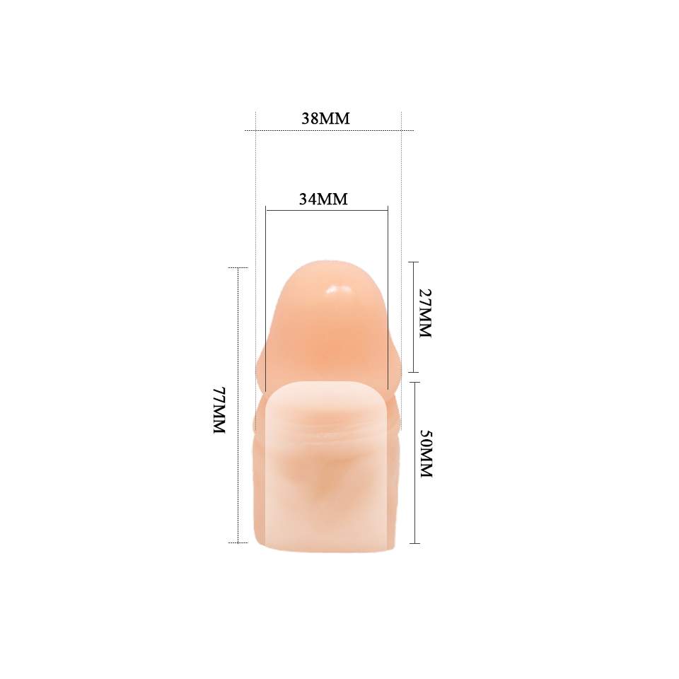 Realistyczny przedłużacz penisa- 7,7cm