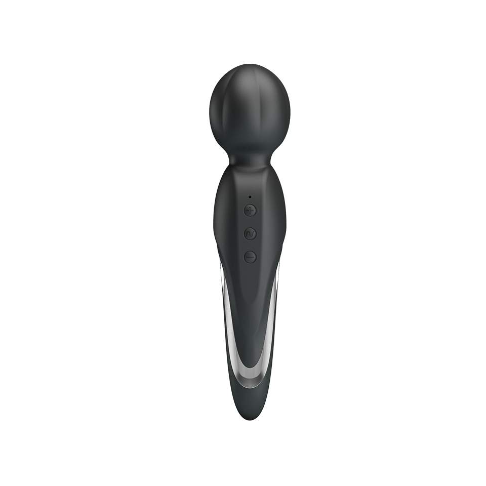 Czarny silikonowy masażer łechtaczki – 7 funkcji wibracji