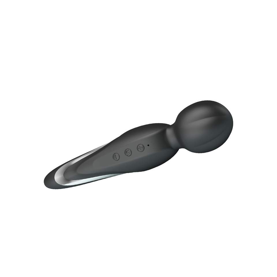 Czarny silikonowy masażer łechtaczki – 7 funkcji wibracji