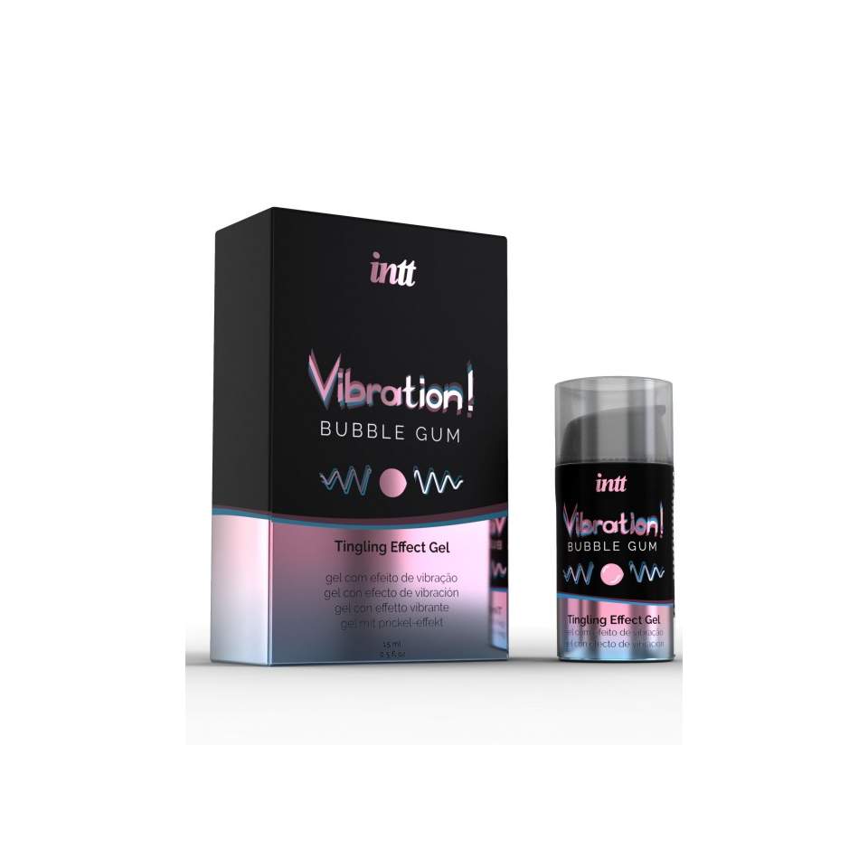 INTT Vibration żel o smaku GUMY BALONOWEJ zapewnia efekt mrowienia, pulsowania i rozgrzewania 15ml
