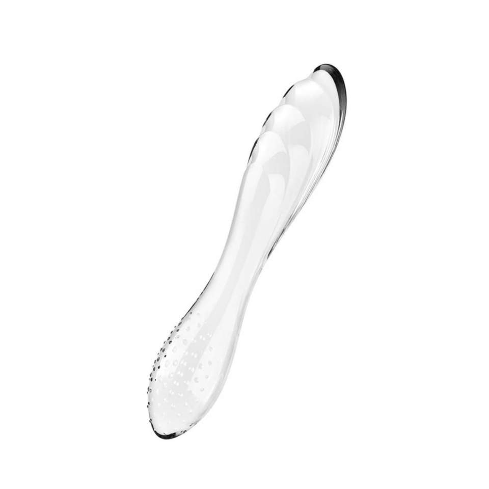 Dwustronne dildo z wysokiej jakości szkła borokrzemowego Satisfyer Dazzling Crystal 1
