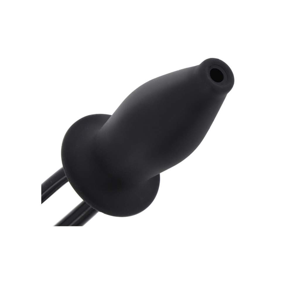 Silikonowy pompowany korek analny z funkcją nawilżania 10,5-11cm