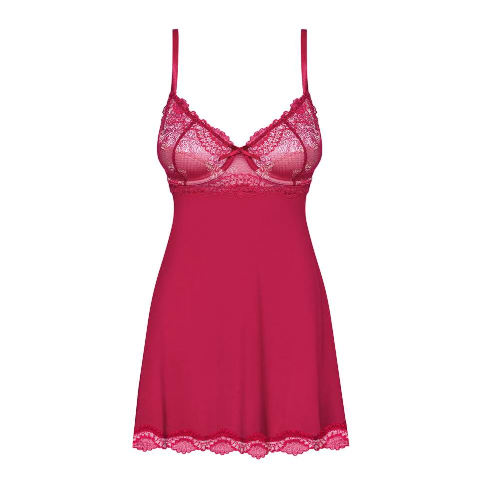 Seksowna koszulka babydoll Obsessive Rosalyne + stringi