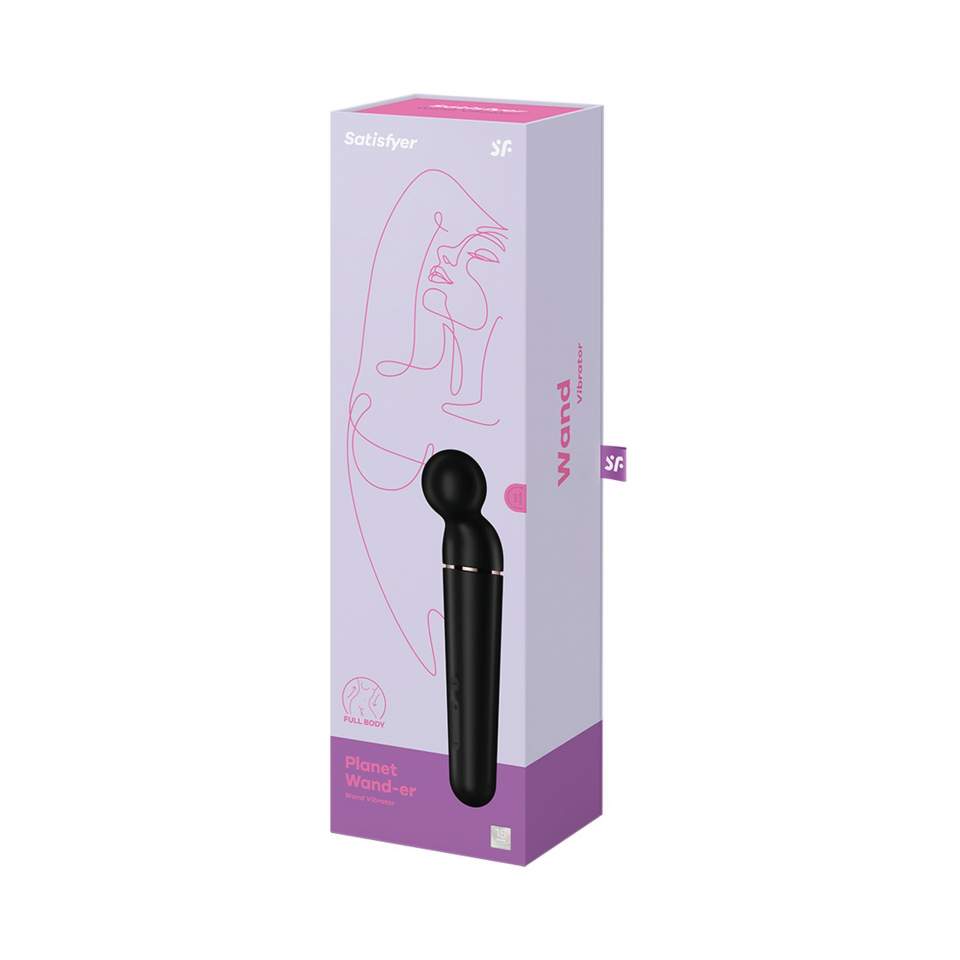 Czarny masażer Satisfyer Planet Wand-er