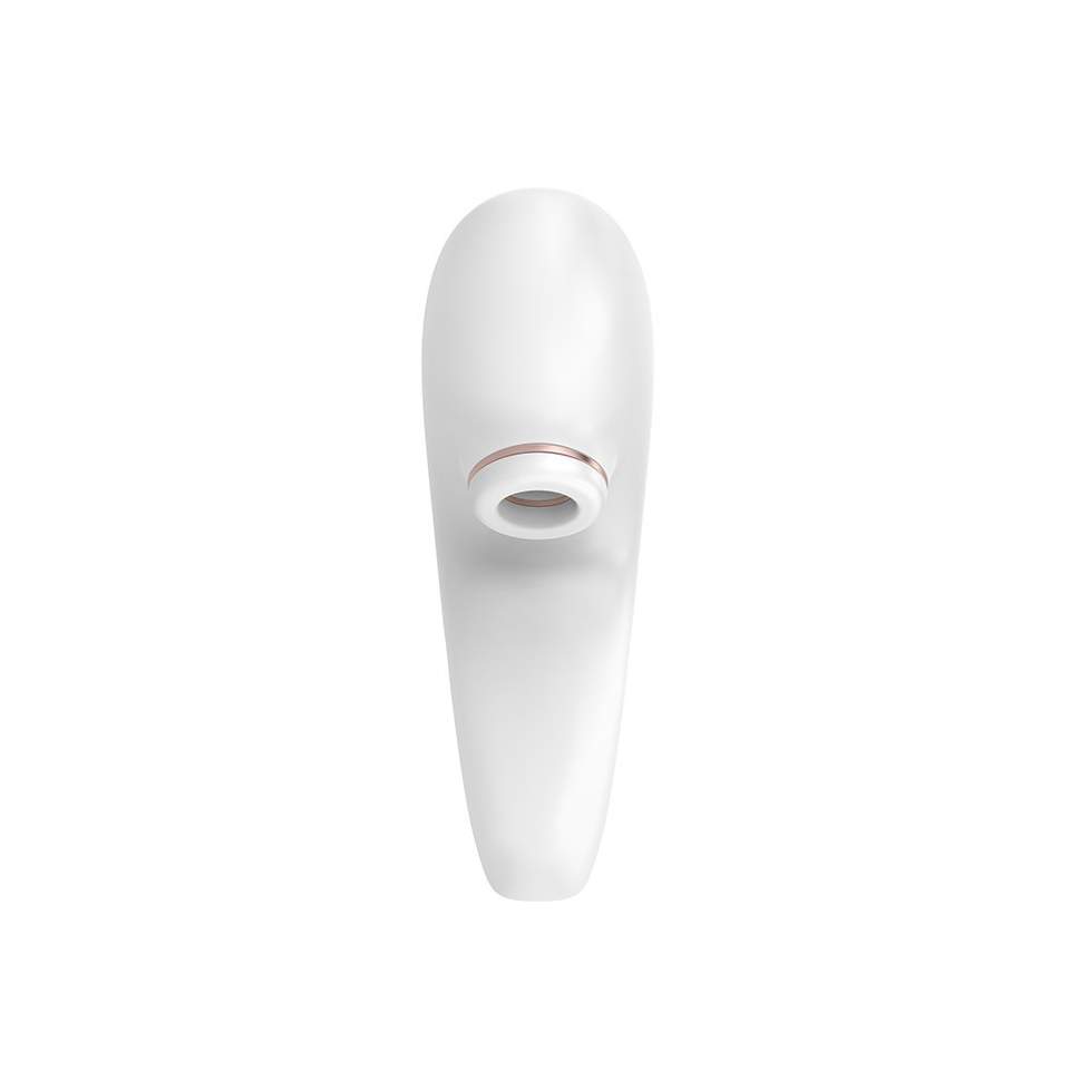Biały silikonowy wibrator dla par z technologią próżniową Satisfyer Pro 4