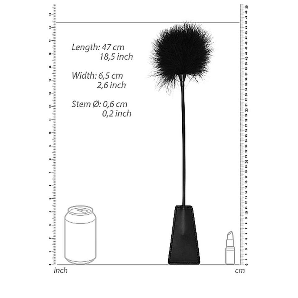 Dwustronne Akcesorium: Pejcz i Łaskoczące Pióra 2w1 - 47cm
