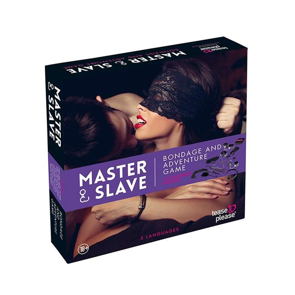 Gra erotyczna Master & Slave Bondage Game z gadżetami w kolorze fioletowym