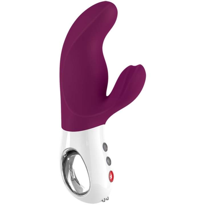 Fioletowy wibrator Fun Factory MISS BI z dwoma silnikami - 17 cm