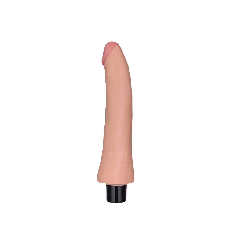 Realistyczne dildo z wibracjami w kolorze cielistym, wodoodporne i giętkie- 23cm