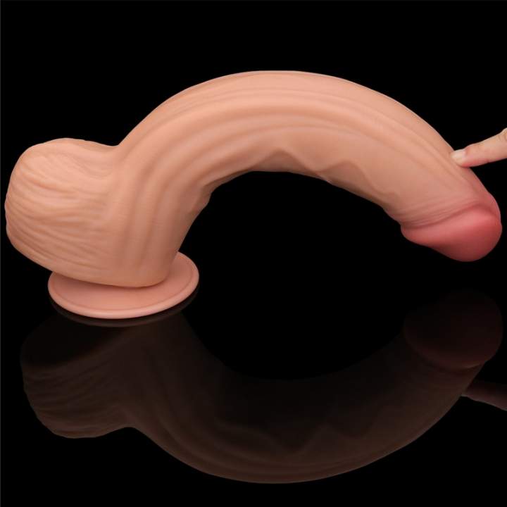 Duże i grube realistyczne dildo z przyssawką dla odważnych- 31cm