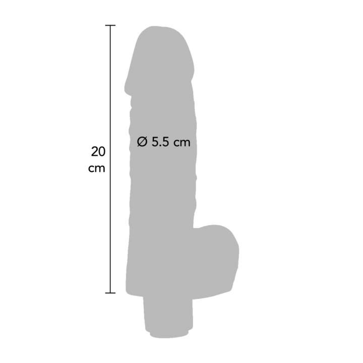 Realistyczny wibrator do  stymulacji łechtaczki - 20 cm