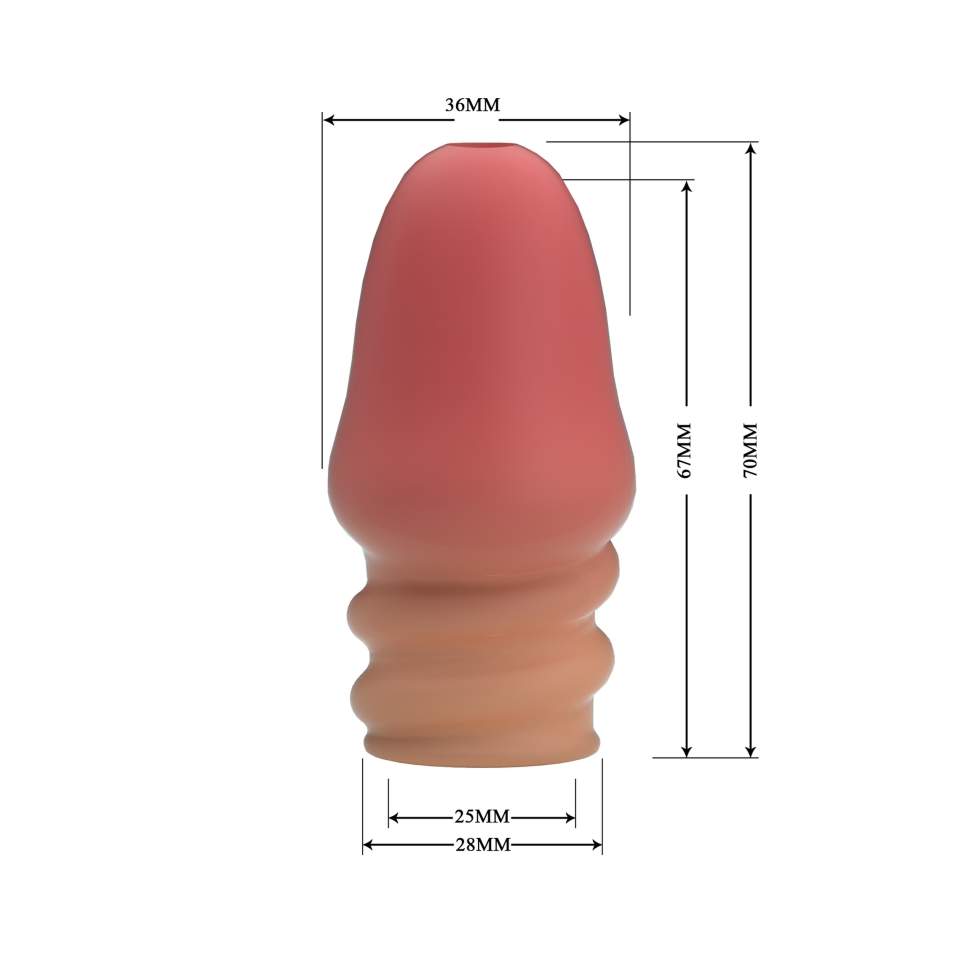 Realistyczny przedłużacz penisa- długość 7,0cm